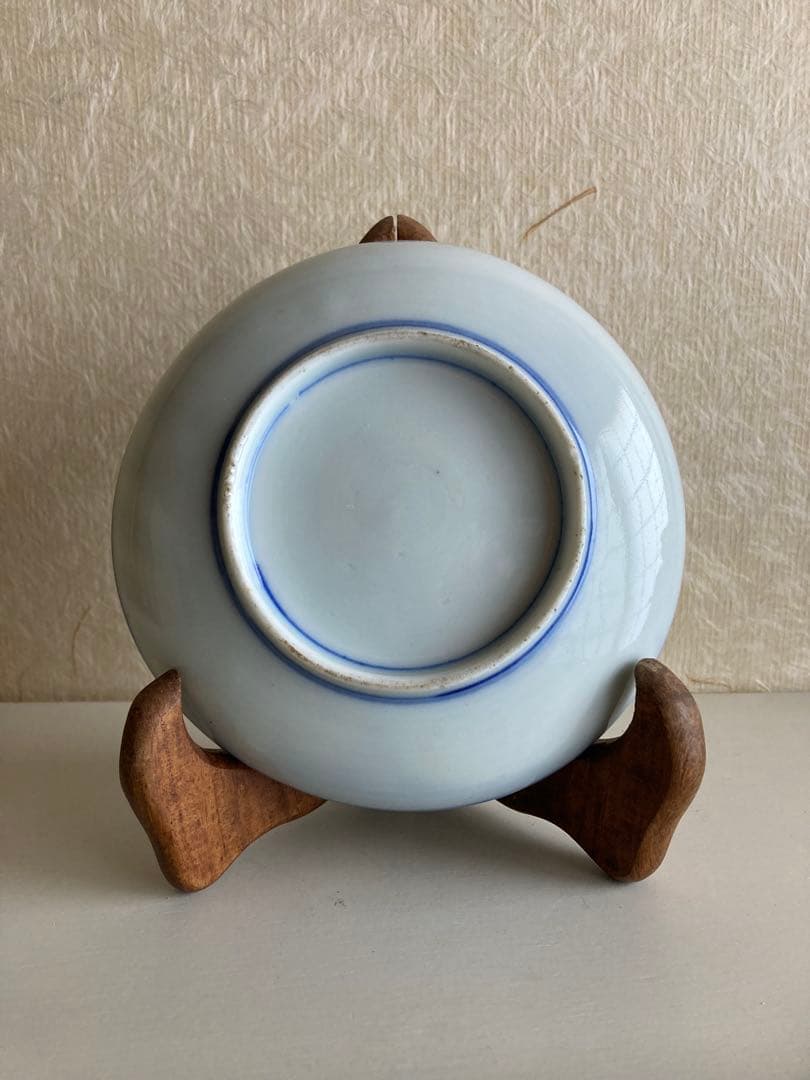 ◾️江戸中期様式　陽光×波兎文　色絵小皿（直径14cm）｜三鷹ギャラリー猫 購入