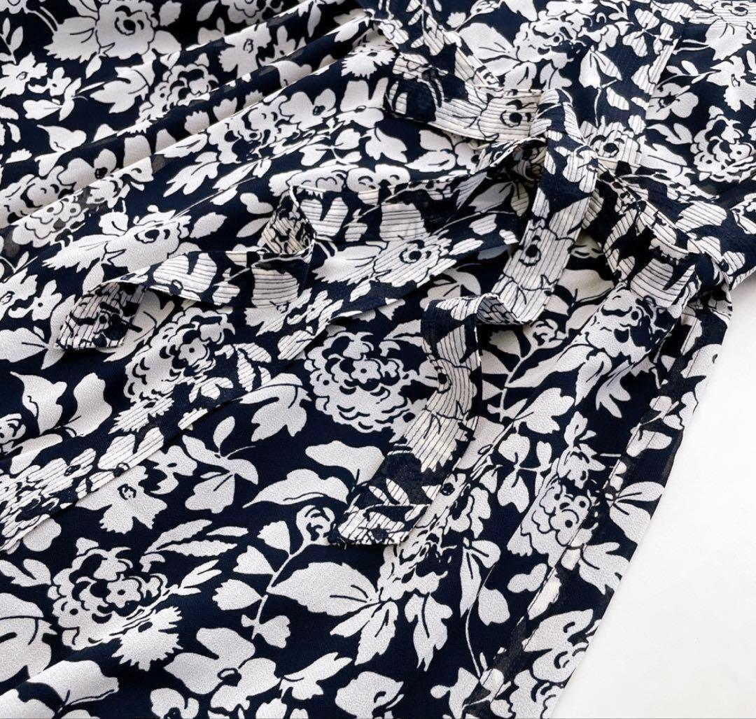 ポロラルフローレン　花柄ラップカシュクールワンピース