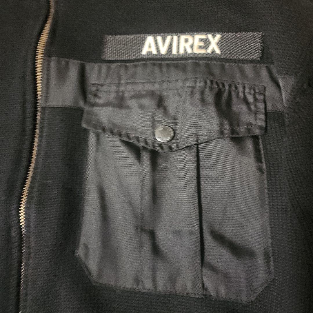 【新品タグ付き】AVIREX　ニット　ジャケット　黒　3L
