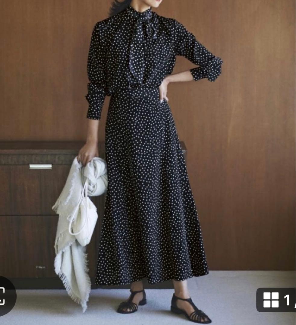 ✨美品✨SIMME シンメ ドットボウタイブラウス ブラック M