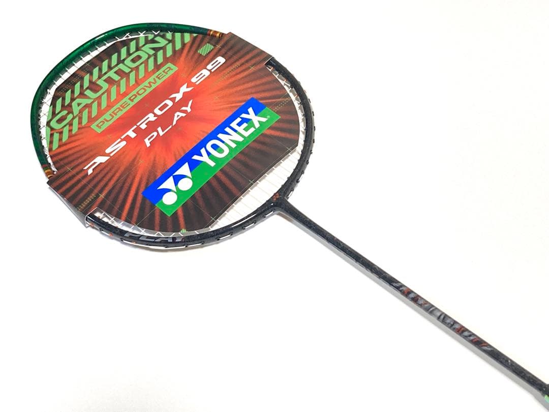 新品 アストロクス99 プレイ ブラックグリーン 4U5 ラケット 張上げ品