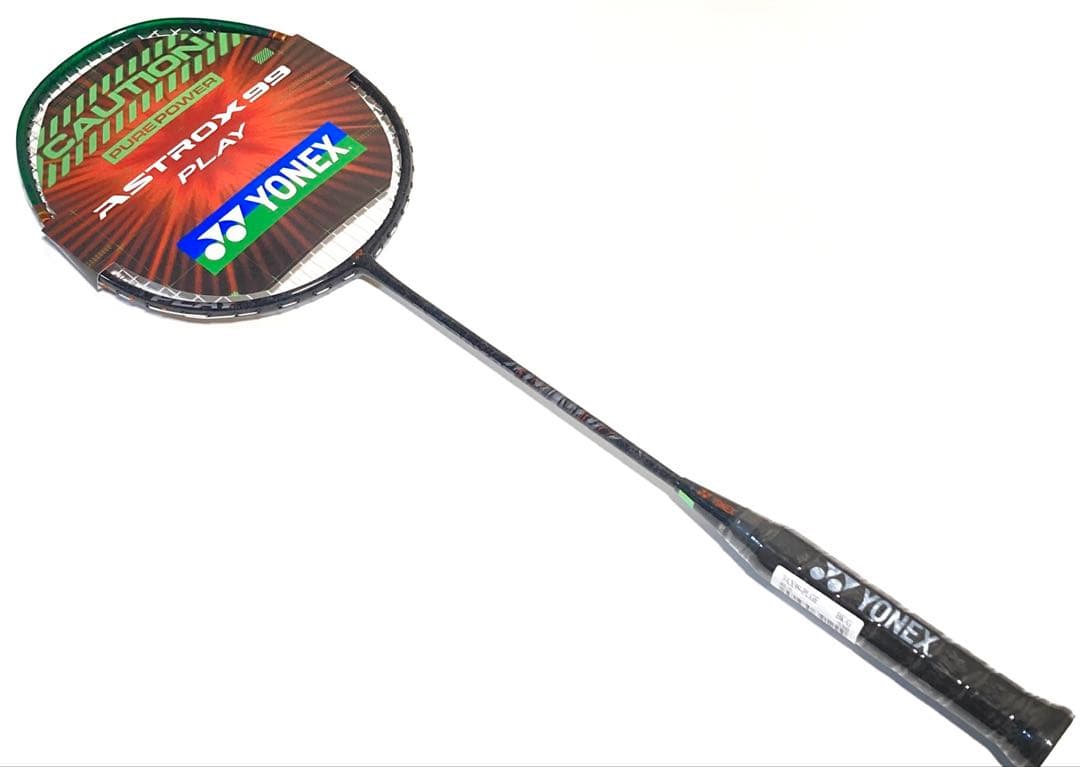 新品 アストロクス99 プレイ ブラックグリーン 4U5 ラケット 張上げ品