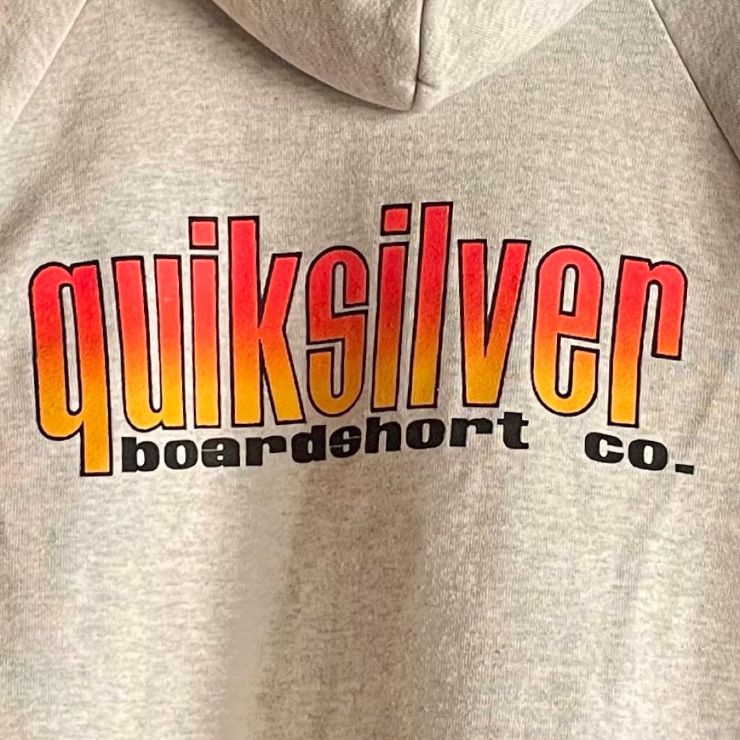 90s QUIKSILVER カナダ製 スウェット オールドサーフ グレー レア
