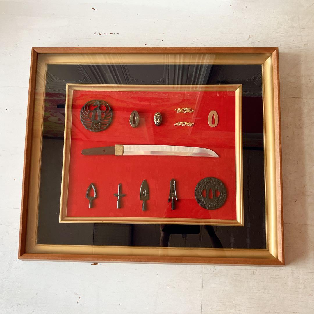 模造刀、鍔コレクション額入り