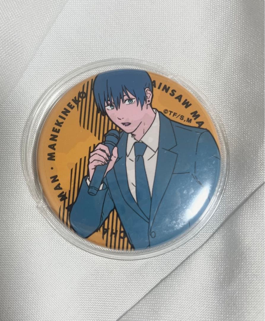 チェンソーマン　早川アキ　まねきねこ　缶バッジ　等身　アキ　缶　コラボ　カラオケ