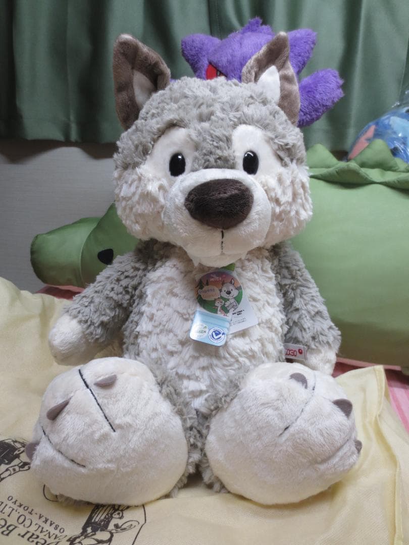 【廃盤貴重】NICI　ニキ　ウルフ　ウィニークラシックぬいぐるみ　50㎝！正規品