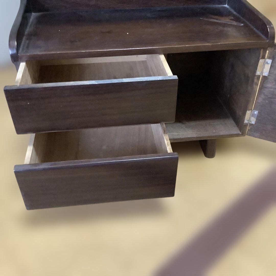 昭和レトロ　姿見　全身鏡　鏡台　鏡　ミラー　木製　和モダン　ドレッサー　引き出し