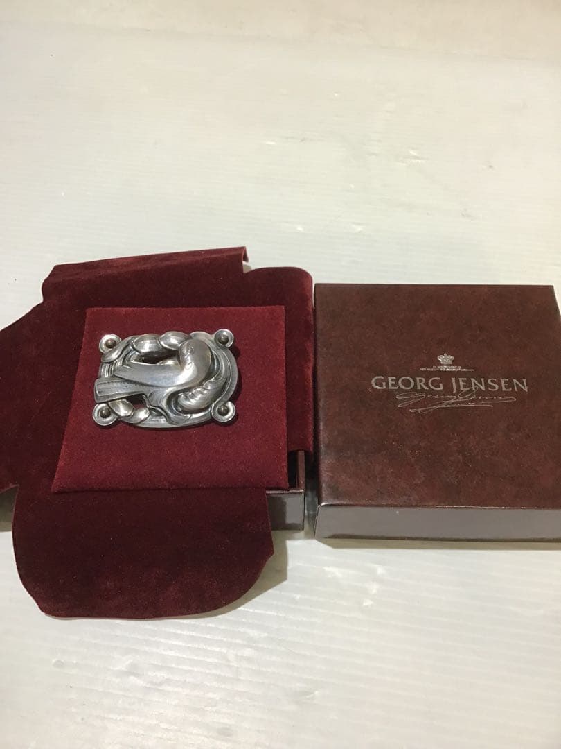 52699デンマーク ジョージジェンセン ブローチ 209 鳩 希少