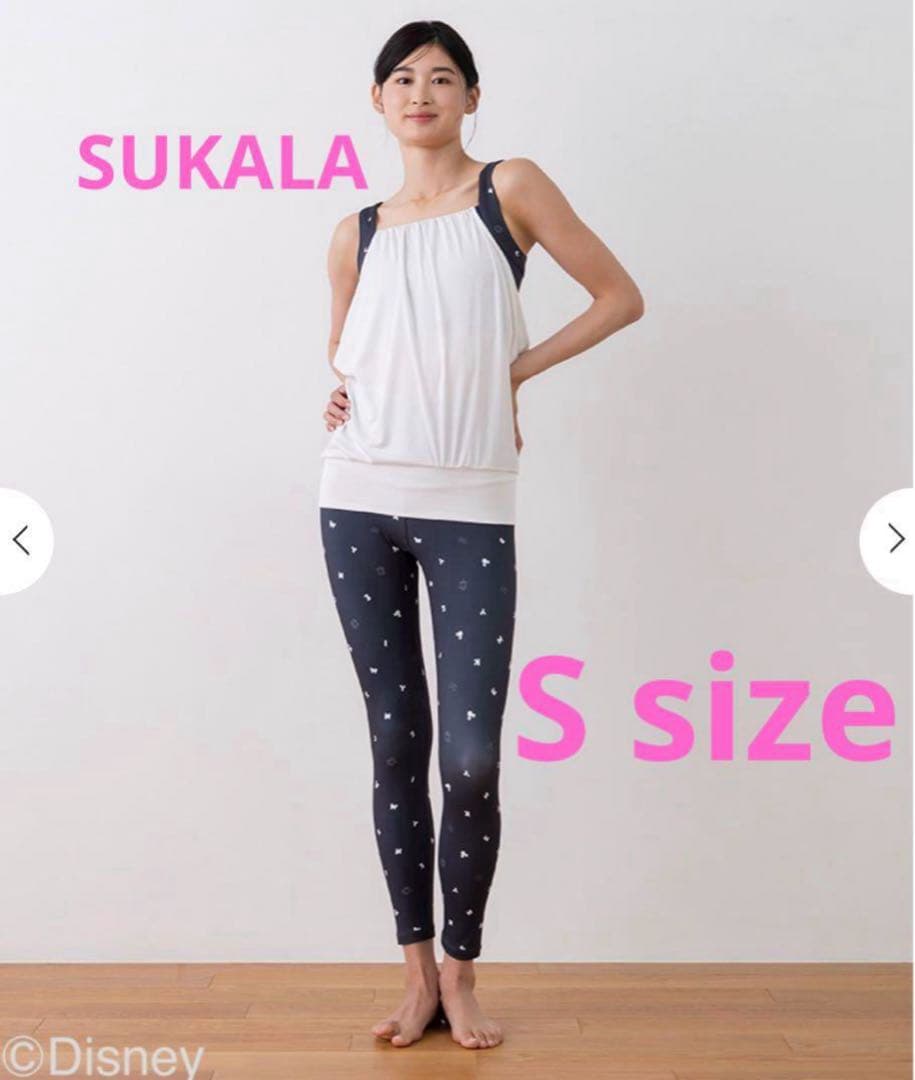 完売品【SUKALA】Sサイズ　ディズニーレイヤードタンク＆レギンスセット