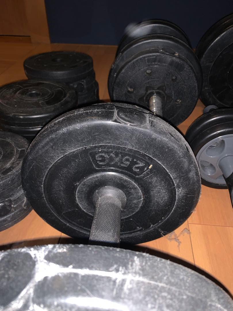 ウェイトプレートと調整可能なベンチセット