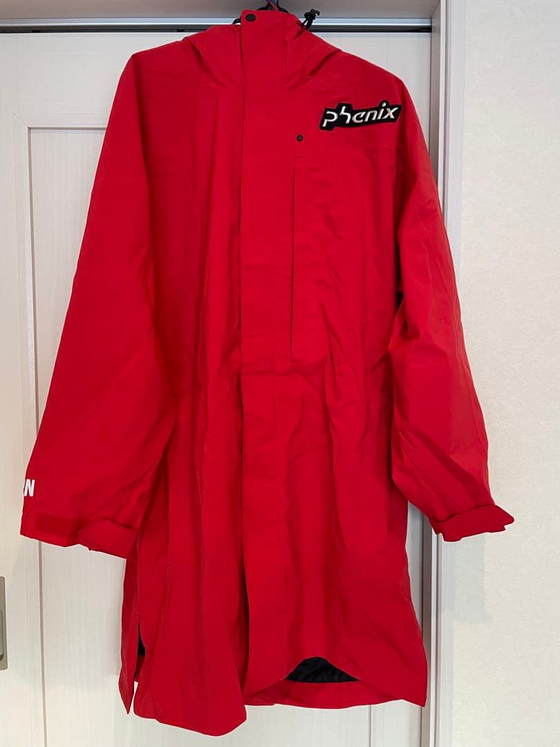 Phenix スキーポンチョレッド JAPANモデル。フェニックスキーポンチョ。