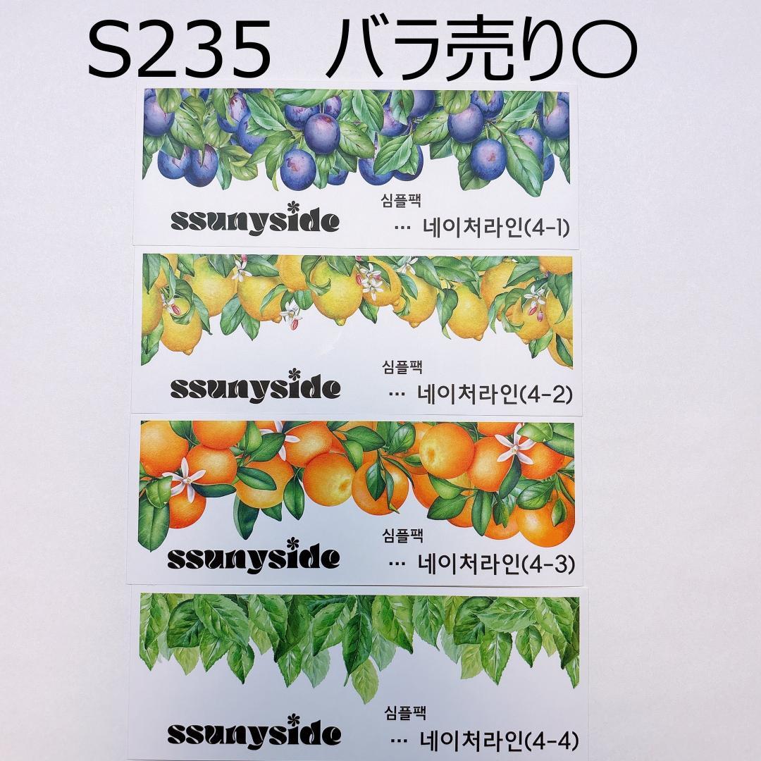 S235.装飾ステッカー　韓国作家　ssunyside(黒いたぬき)　バラ売り〇