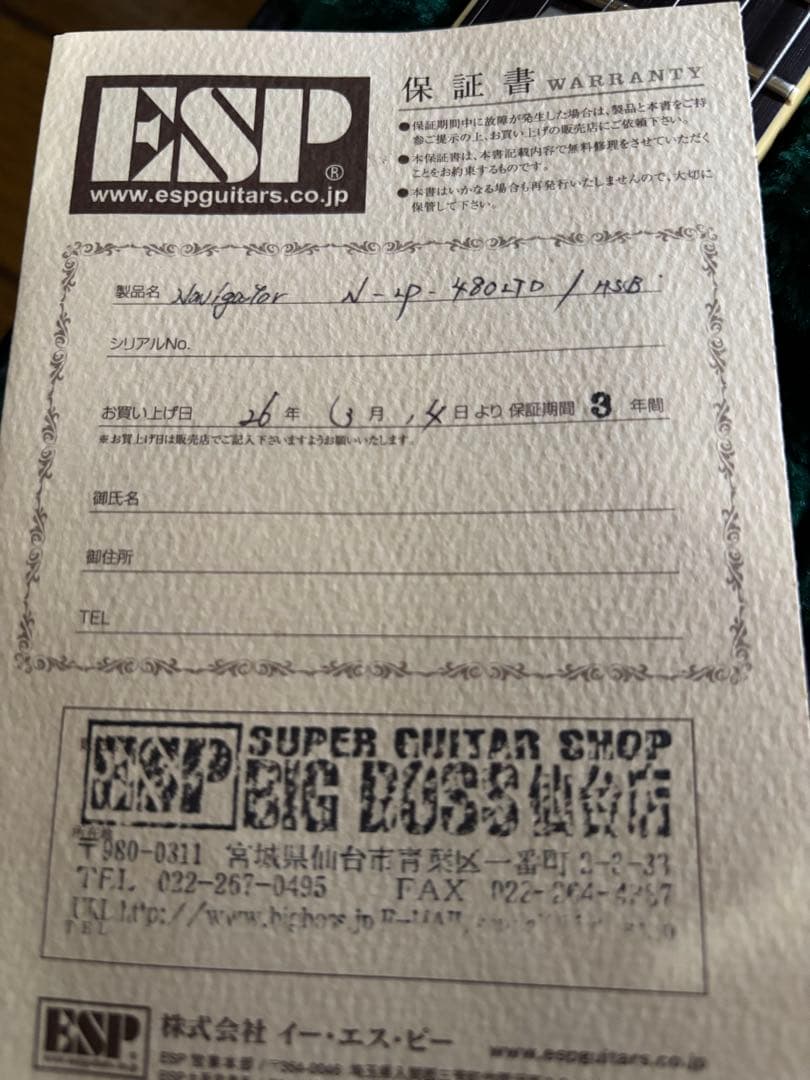 TMZ。Navigator N-LP-480 LTD HSB ナビゲーター