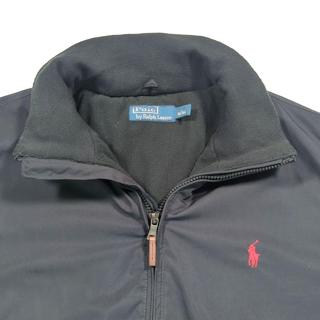 ポロラルフローレン Ｌ 中綿ナイロンジャケット フリース　ポニー刺繍