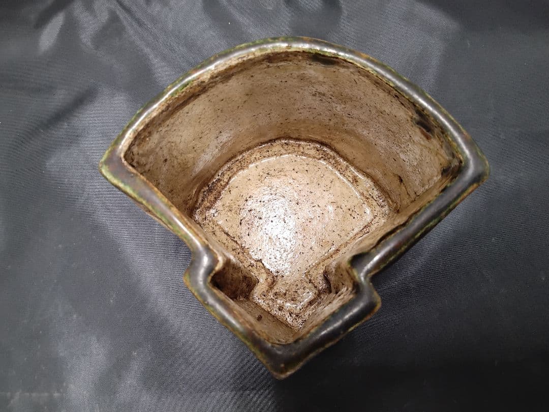 織部扇形向付　保存箱有　M１２６１