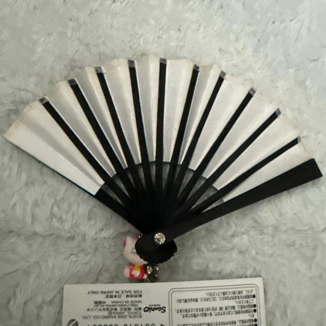 ハローキティ ミニ扇子キーホルダー