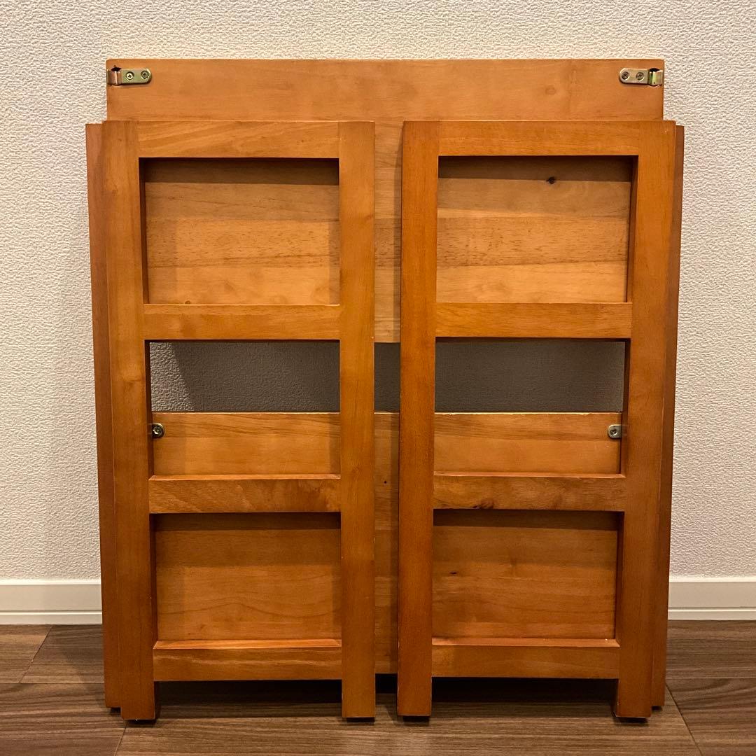 【本棚】折り畳み式　木製ラック　600×300×610（mm）