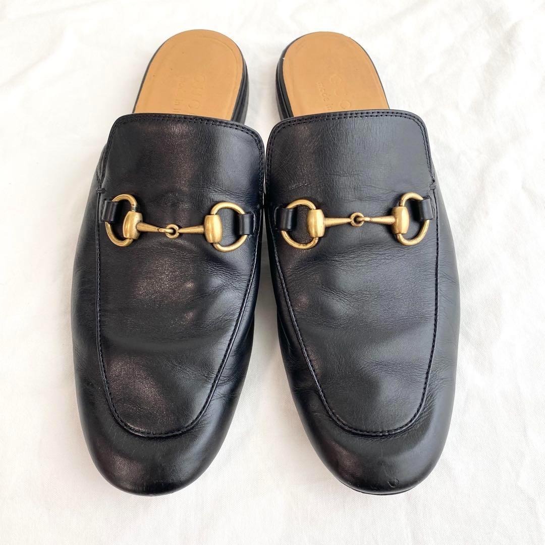 【美品】GUCCI グッチ プリンスタウン ホースビットローファー 25cm