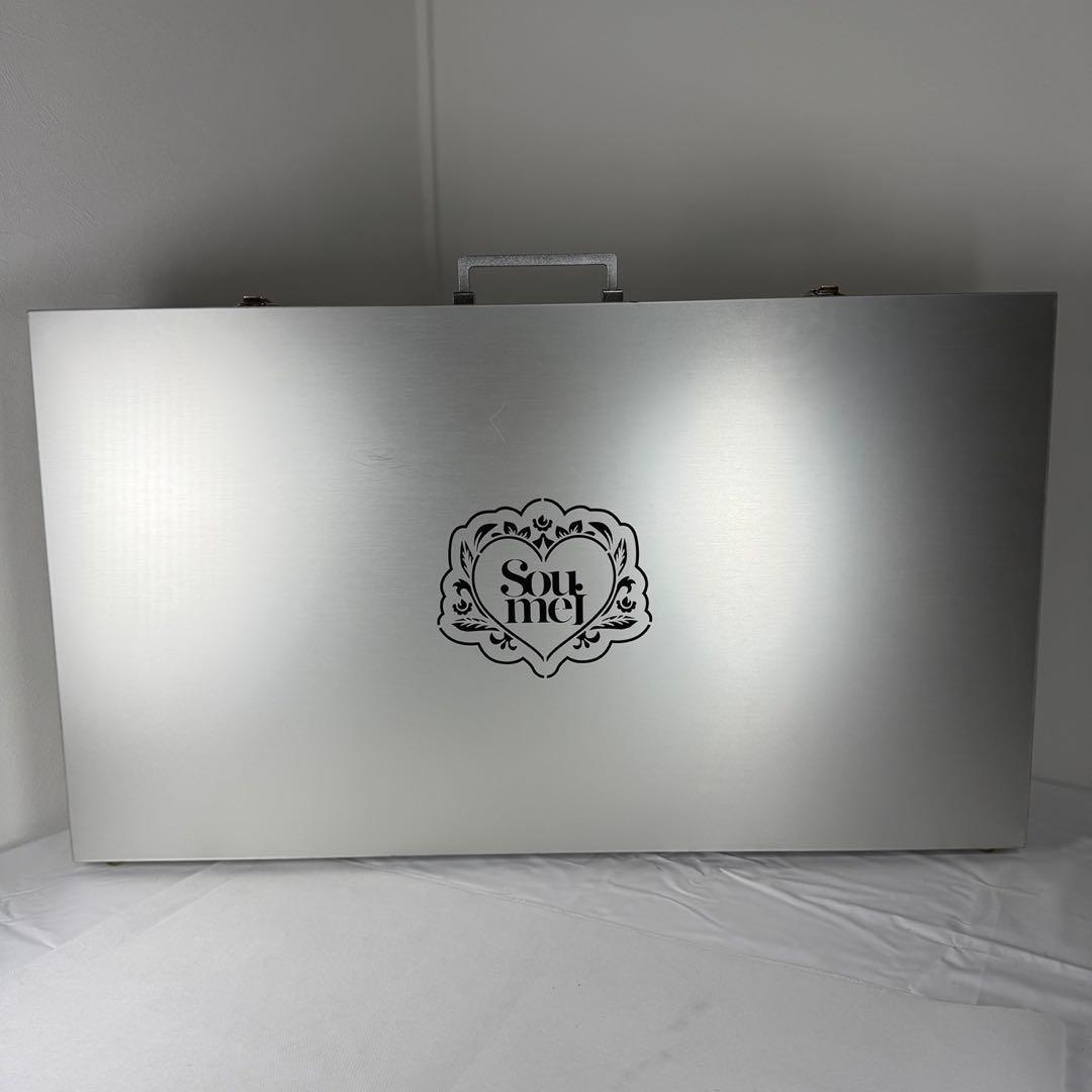 ソウメイ　アタッシュケース　ル セクストゥール　レッド　ブラック　シルバー