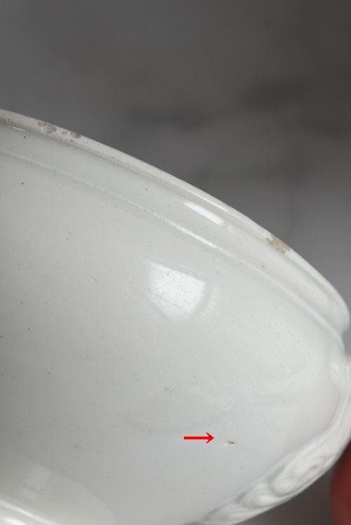 珍しい窯　フランス19世紀　美しいスーピエ（小）印有　フランスアンティーク