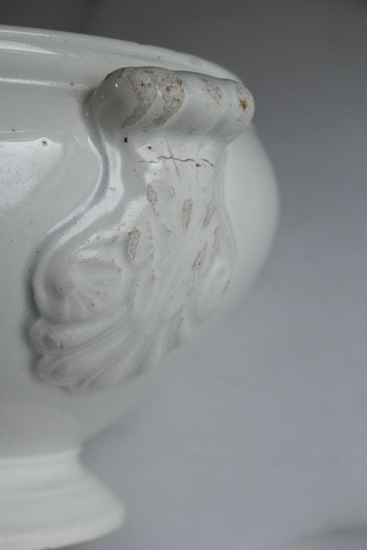 珍しい窯　フランス19世紀　美しいスーピエ（小）印有　フランスアンティーク