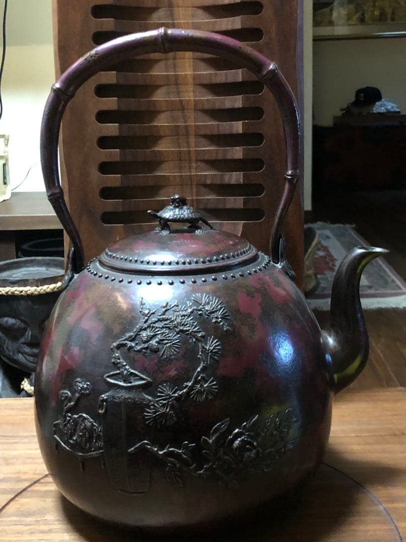 本間琢斎の水差（水指）年代（初代）銅製