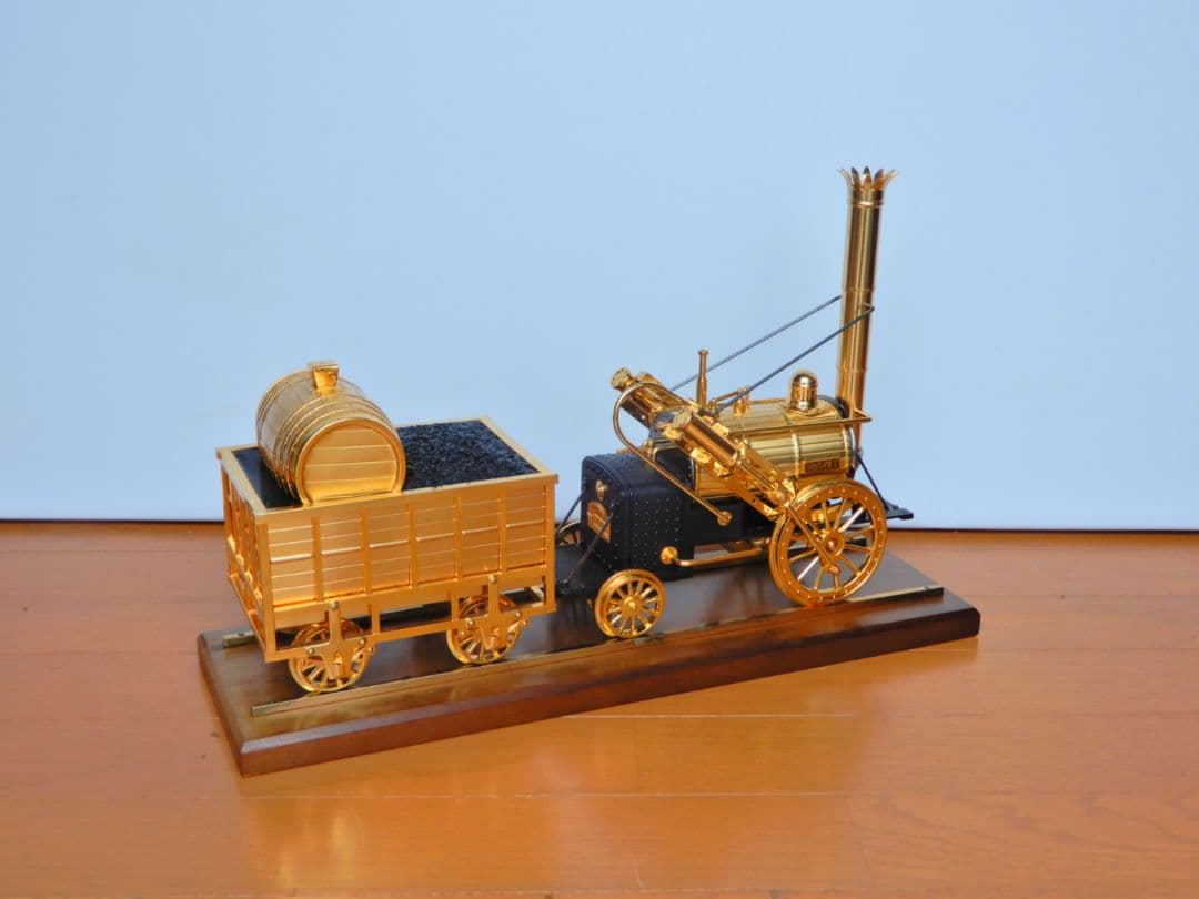 【昭和レトロ 希少】ロバート・スチーブンソン ロケット号 デジタルクロック搭載