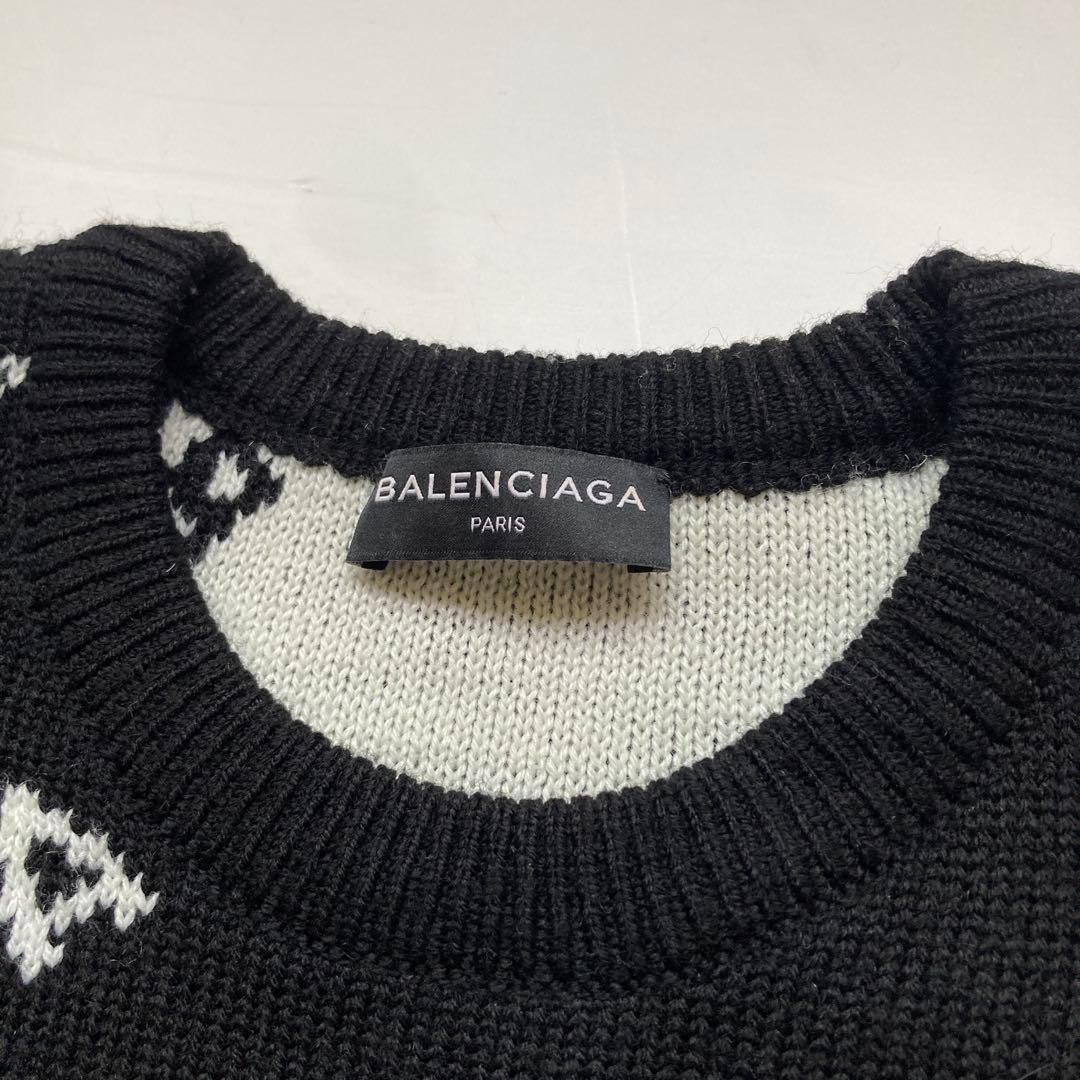 トップス BALENCIAGA black sweater ez
