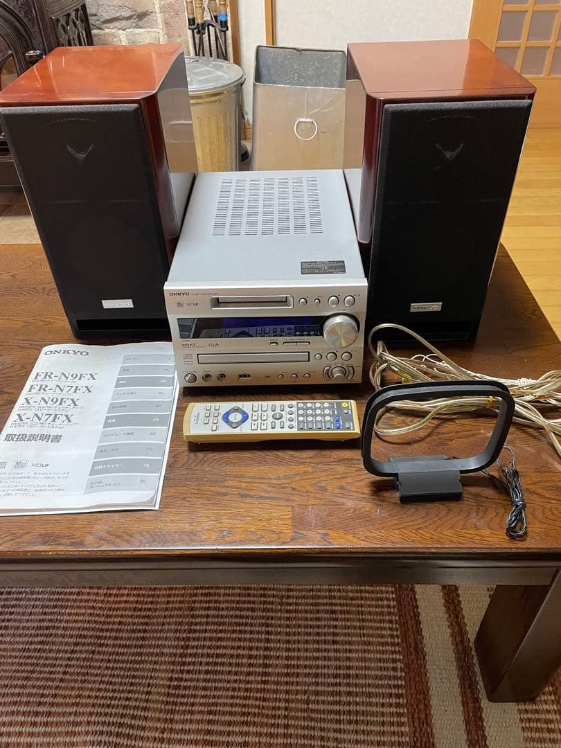 ONKYO CD/MDチューナーアンプシステム 木目 X-N9FX(D)