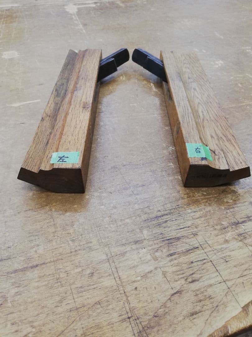 上穴式二枚脇鉋左右セット