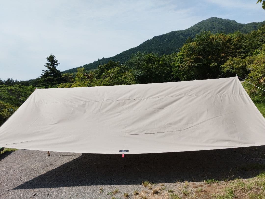 レクタタープTCカーキ(約)435cm×500cm ポリコットンタープ