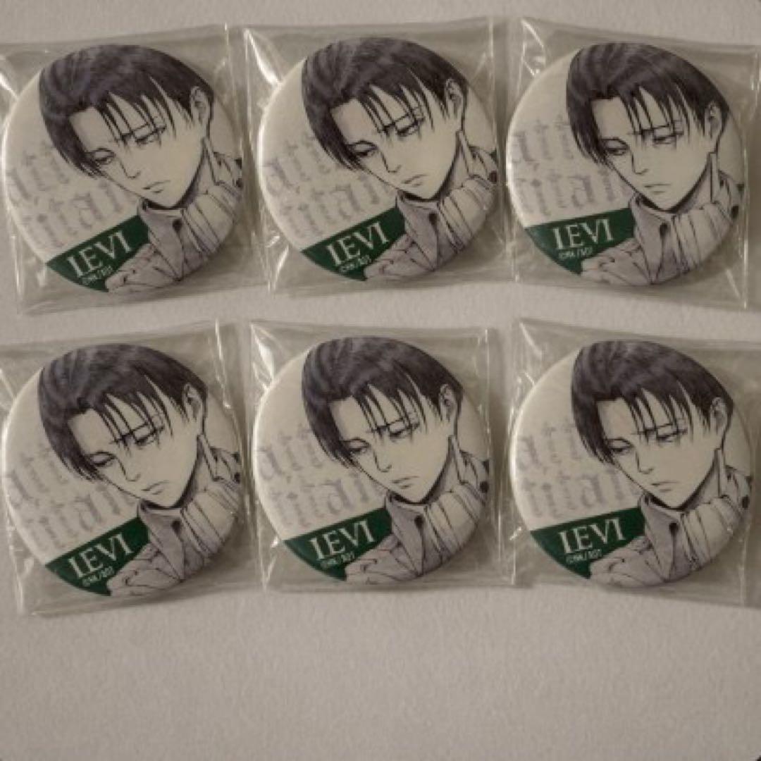 進撃の巨人 リヴァイ wit 缶バッジセット 浅野恭司 原画展 6個