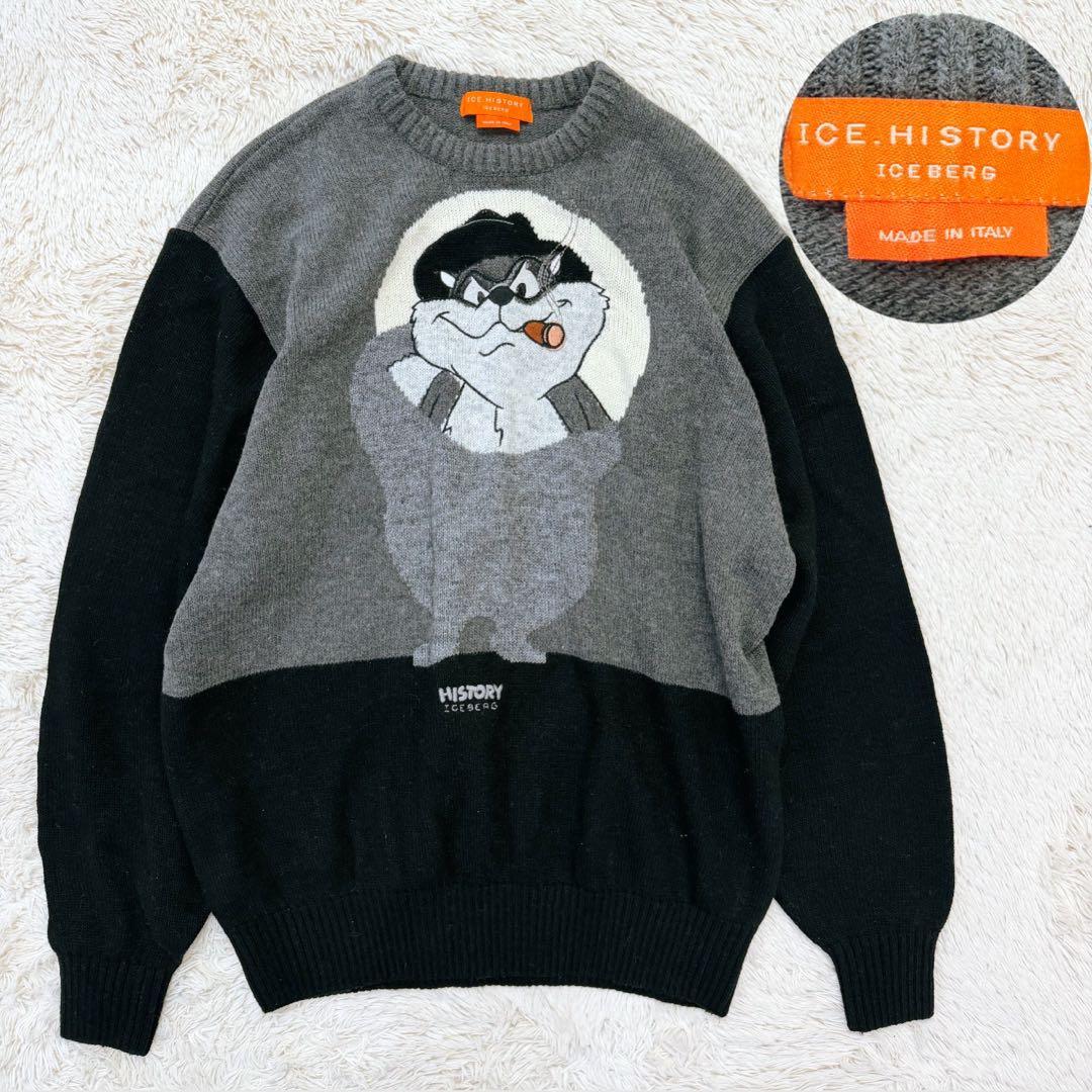 極美品✨ICEBERG TAZ タズ ニット イタリア製 ウール100% XL