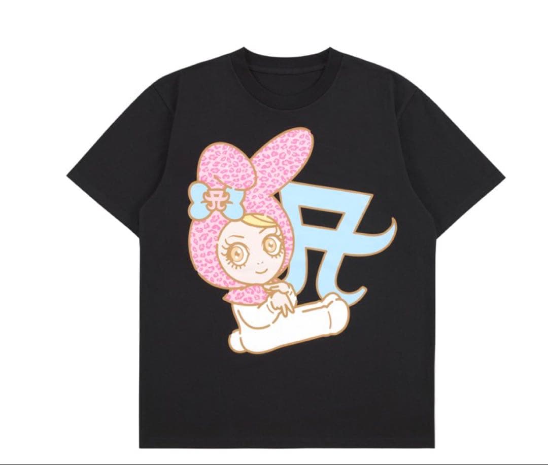 浜崎あゆみ　マイメロ×コラボTシャツ　ブラック　Lサイズ