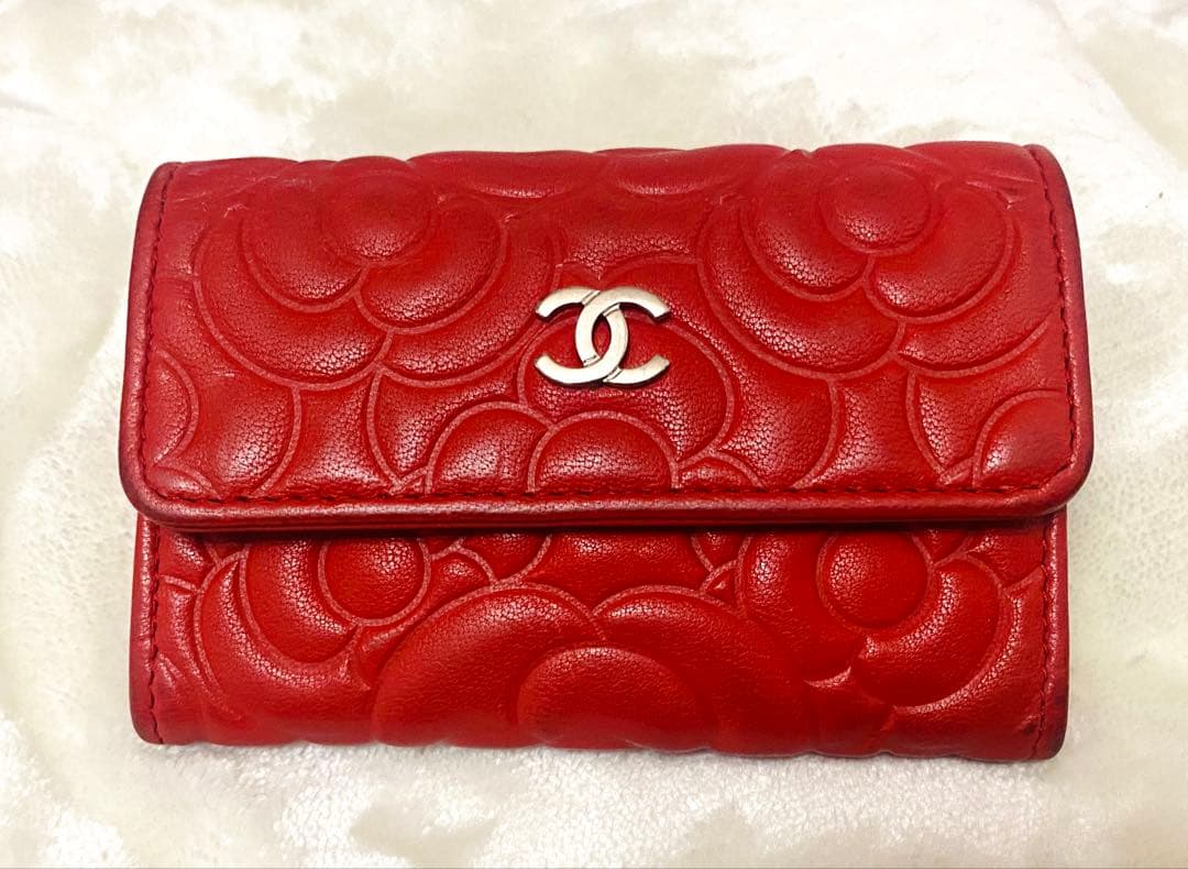 CHANEL カメリア 名刺入れ カードケース　ケース　美品