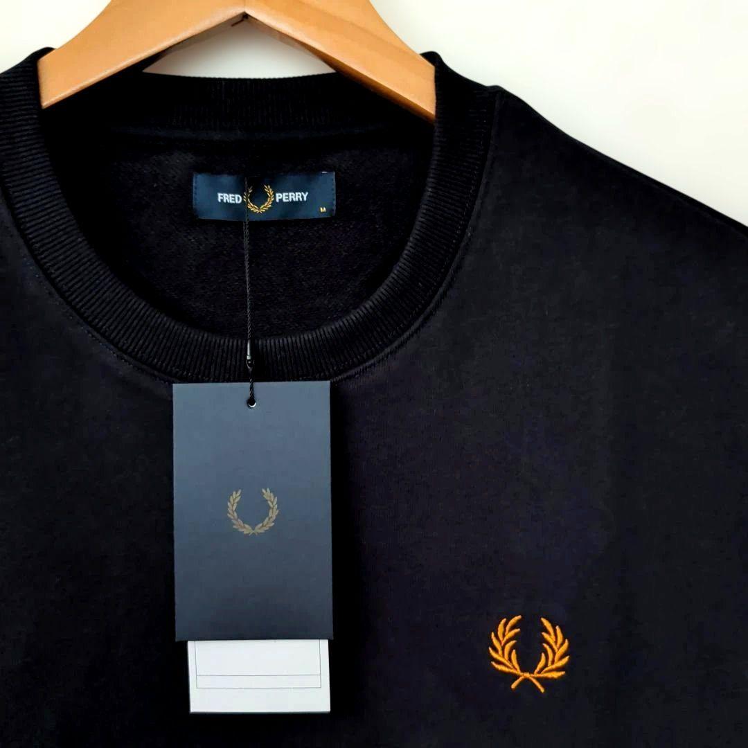 新品未使用タグ付 FRED PERRY スウェットシヤツ トレーナー ブラック