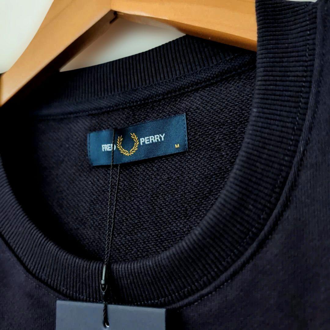 新品未使用タグ付 FRED PERRY スウェットシヤツ トレーナー ブラック