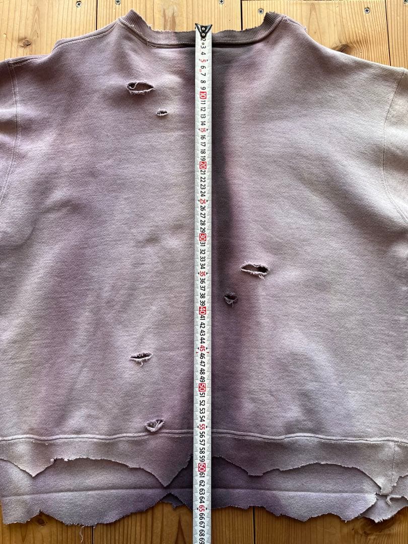 90's☆Champion☆超鬼フェード☆ペンキ☆ダメージボロスウェット