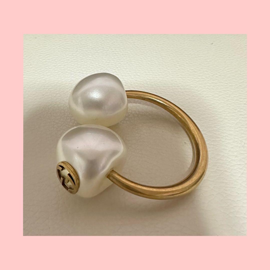 GUCCI グッチ パール付き シングルピアス