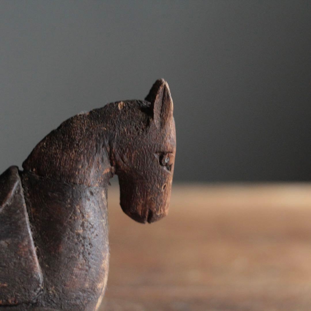 古い 木の 馬 古道具 アンティーク オブジェ ブロカント