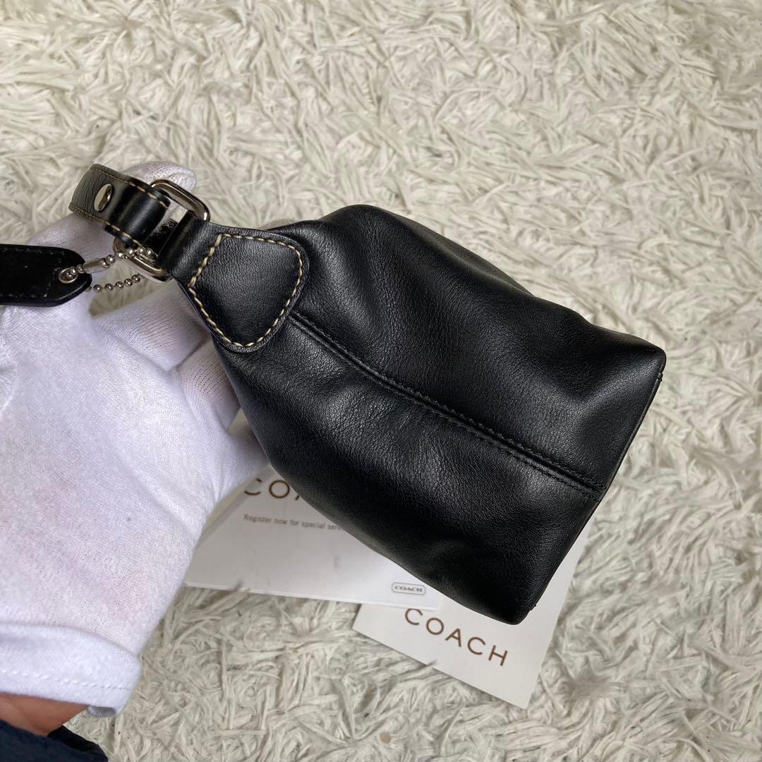 極美品 vintage coach old archive y2k 黒 ブラック