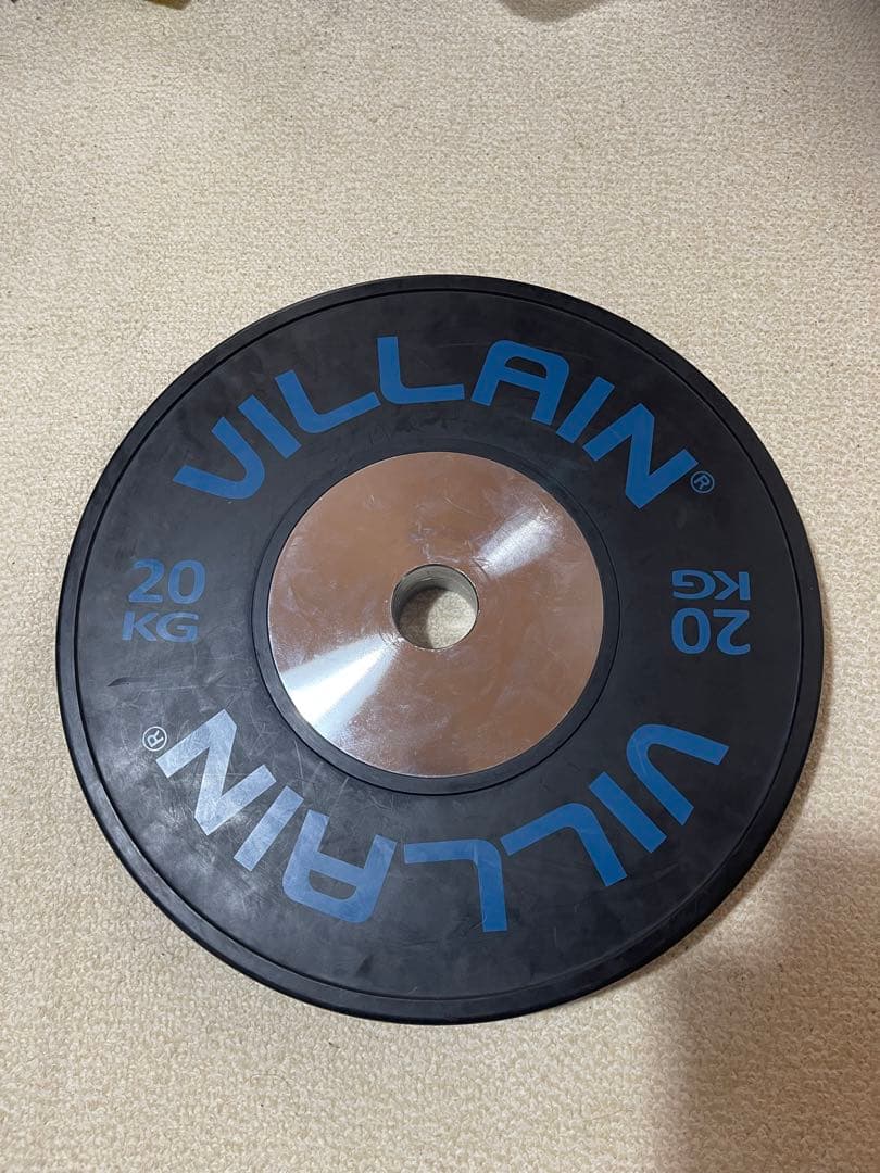 1枚　VILLAIN 20 KG バンパープレート ①ヴィラン