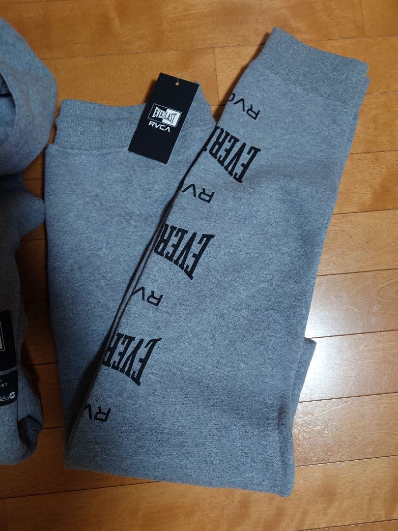 RVCA ×EVERLAST　フーディセットアップ　グレー