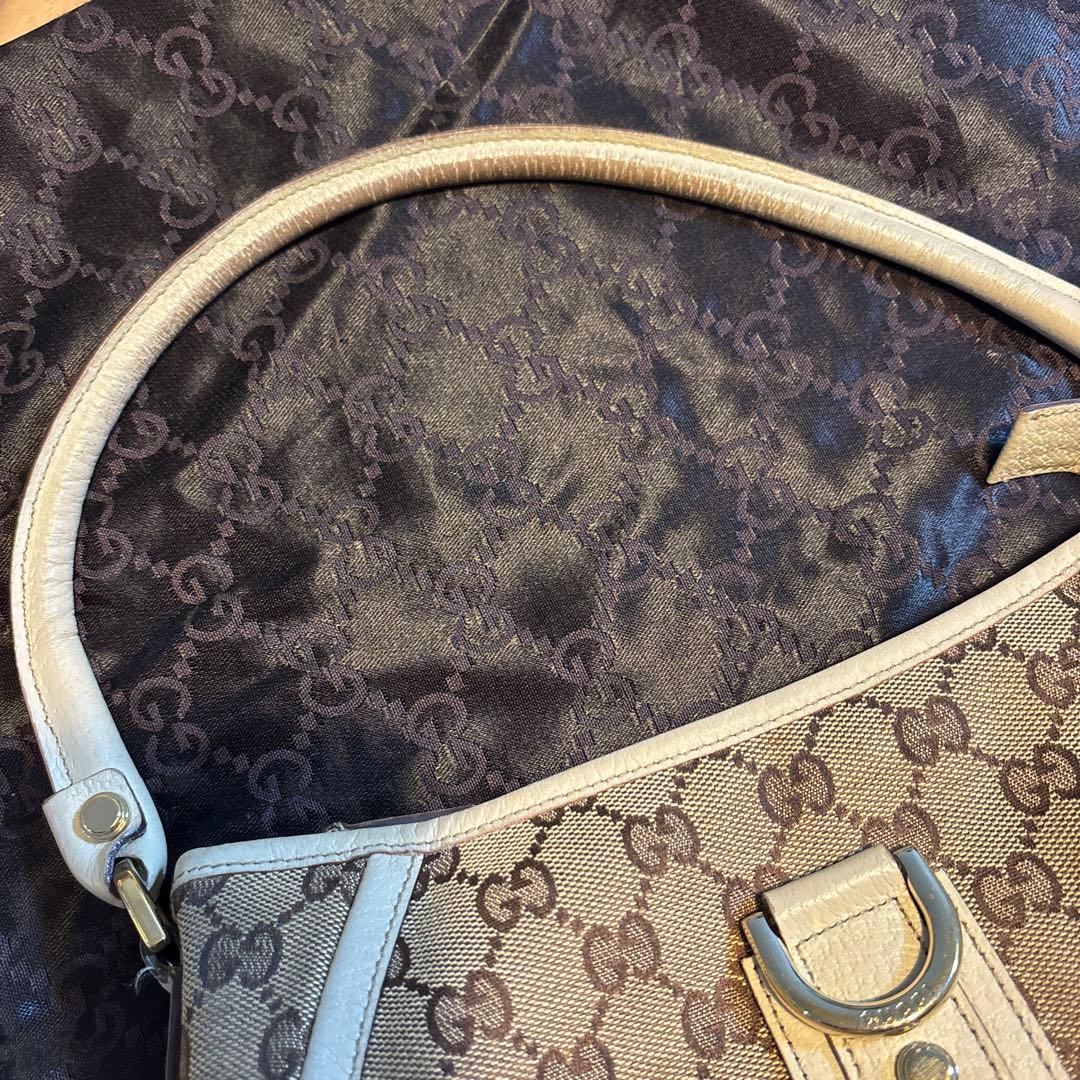 TETSU様　GUCCI アビー ベージュ ホワイト ワンショルダー