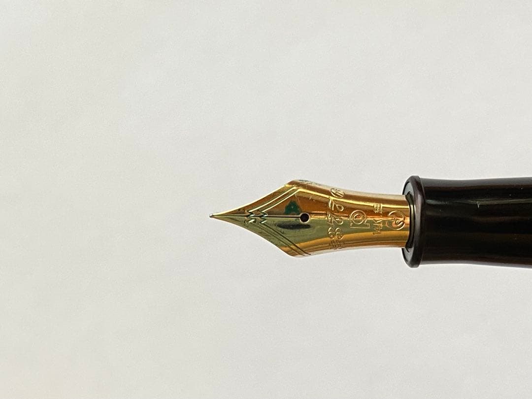 【廃番品】プラチナ万年筆　旧型ブライヤー#3776 14K 細字　コンバーター付