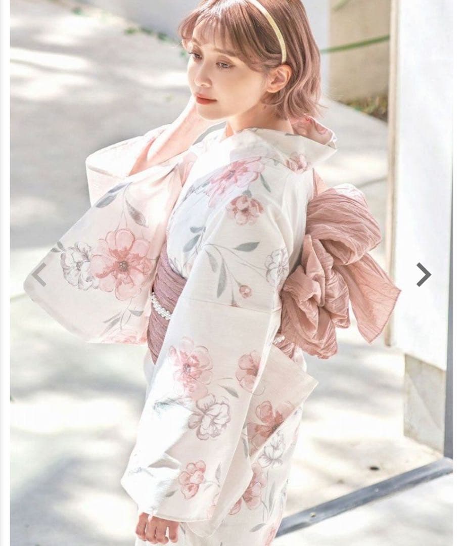 Dita 浴衣 4点セット 桜梅桃李