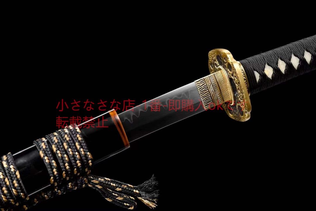 銅装T 10焼刃牛角鞘『嫦娥奔月』古兵器 武具 刀装具 日本刀 模造刀 居合刀