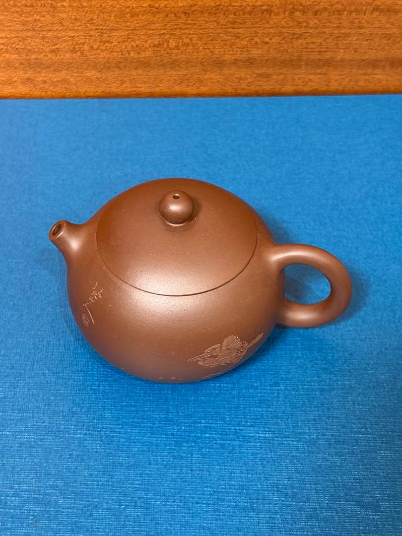 【未使用】宜興紫砂壺 西施壺 陳建明 共箱・証明書付