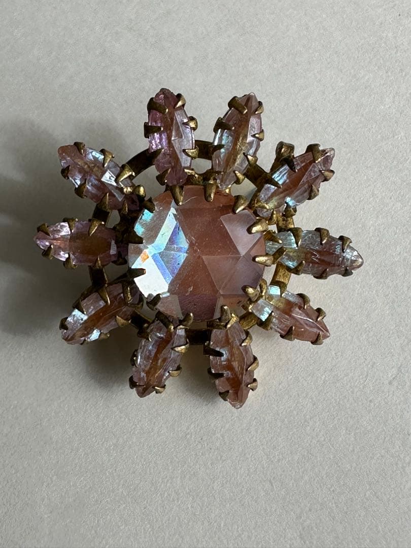 アンティーク　サフィレット　ブローチ