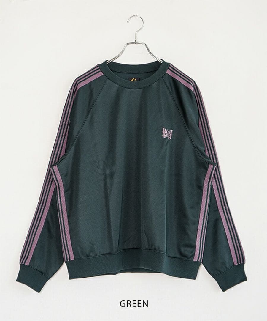 な*ゅ様 ニードルズ NEEDLES トラック クルーネック シャツ ポリスムー